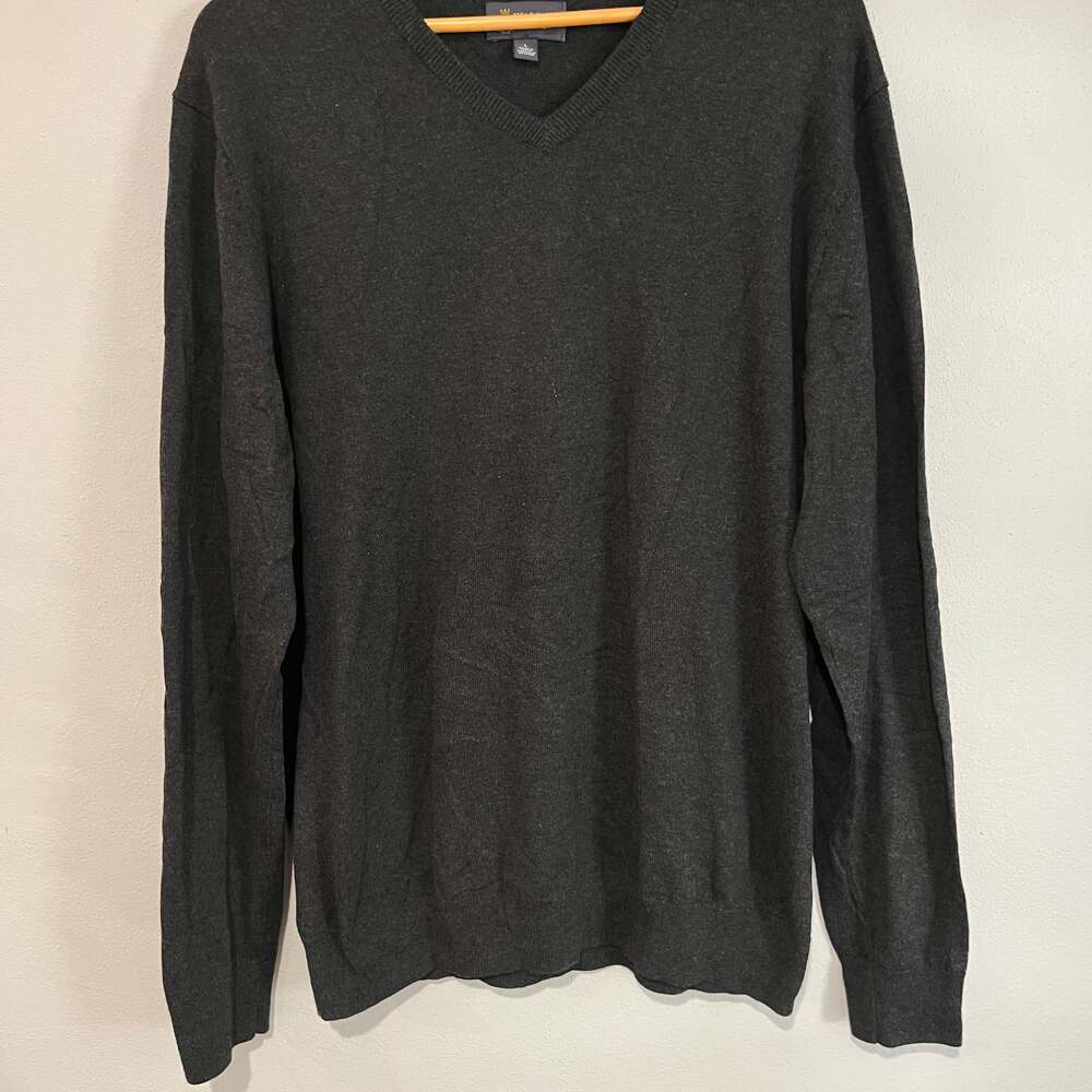 Wallin Bros Sweater Mens XL Gray Cashmere/Cotton blend
